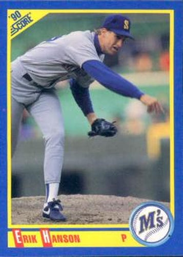 #530 Erik Hanson - Seattle Mariners - 1990 Score Baseball