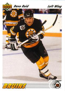 #531 Dave Reid - Boston Bruins - 1991-92 Upper Deck Hockey