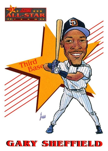 #531 Gary Sheffield - San Diego Padres - 1993 Score Baseball