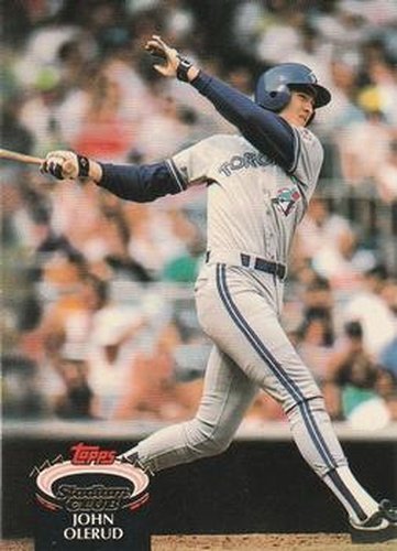 #531 John Olerud - Toronto Blue Jays - 1992 Stadium Club Baseball