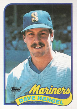 #531 Dave Hengel - Seattle Mariners - 1989 Topps Baseball