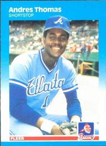 #531 Andres Thomas - Atlanta Braves - 1987 Fleer Baseball