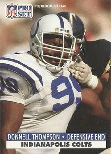 #531 Donnell Thompson - Indianapolis Colts - 1991 Pro Set Football