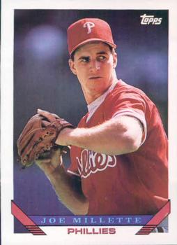 #531 Joe Millette - Philadelphia Phillies - 1993 Topps Baseball