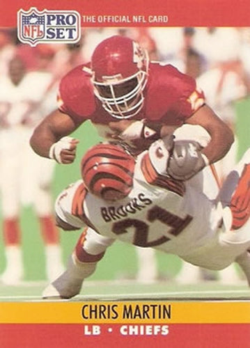 #531 Chris Martin - Kansas City Chiefs - 1990 Pro Set Football