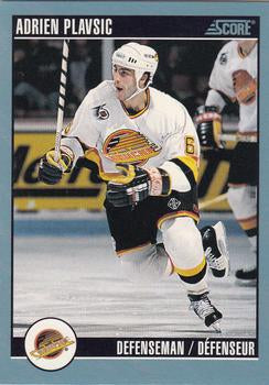 #531 Adrien Plavsic - Vancouver Canucks - 1992-93 Score Canadian Hockey