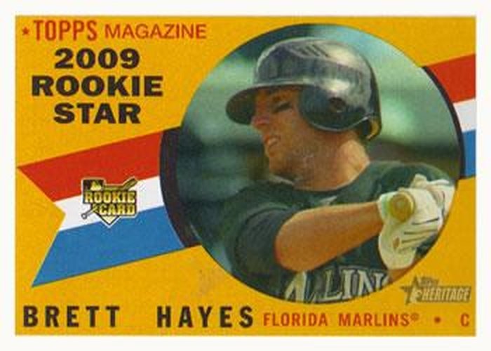 #531 Brett Hayes - Florida Marlins - 2009 Topps Heritage Baseball