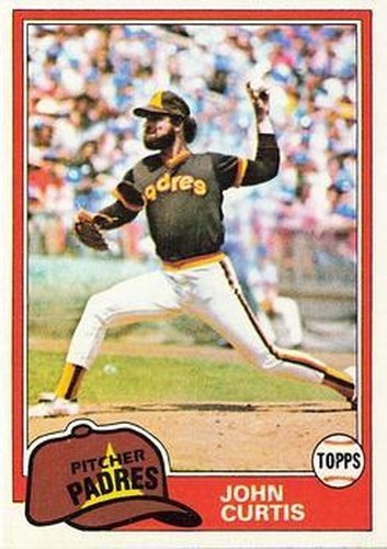 #531 John Curtis - San Diego Padres - 1981 Topps Baseball