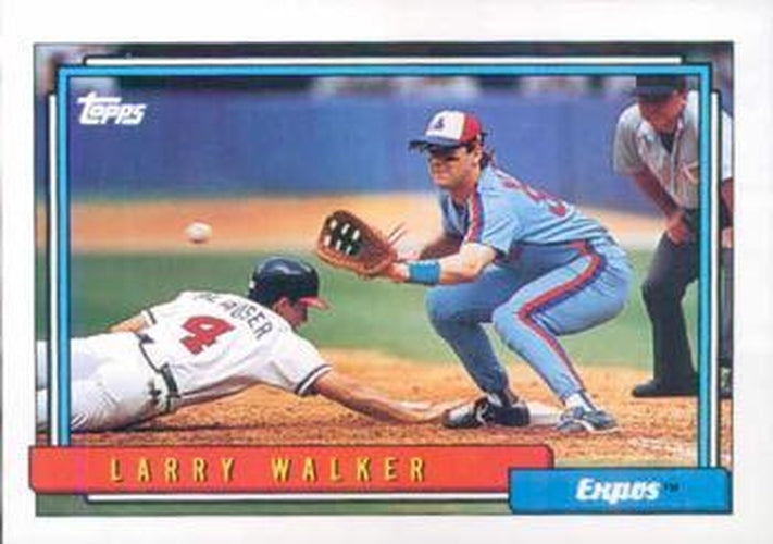 #531 Larry Walker - Montreal Expos - 1992 Topps Baseball