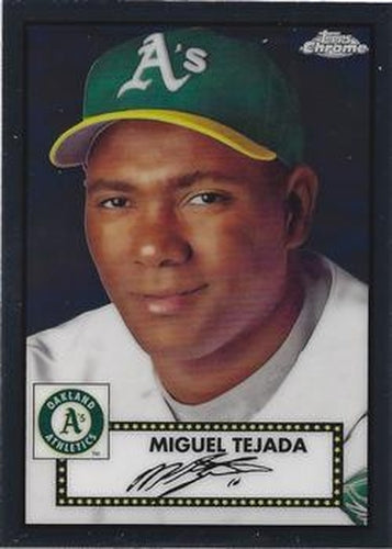 #531 Miguel Tejada - Oakland Athletics - 2021 Topps Chrome Platinum Anniversary Baseball