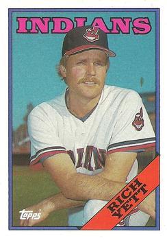 #531 Rich Yett - Cleveland Indians - 1988 Topps Baseball
