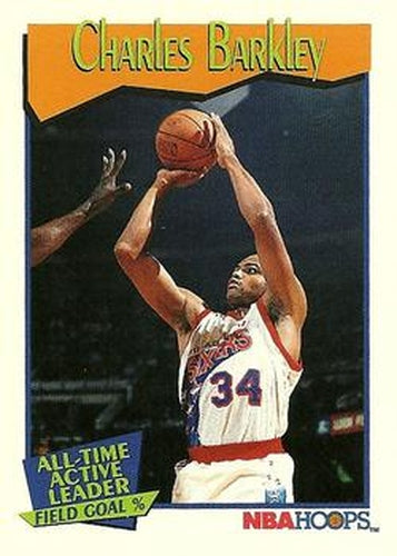 #531 Charles Barkley - Philadelphia 76ers - 1991-92 Hoops Basketball