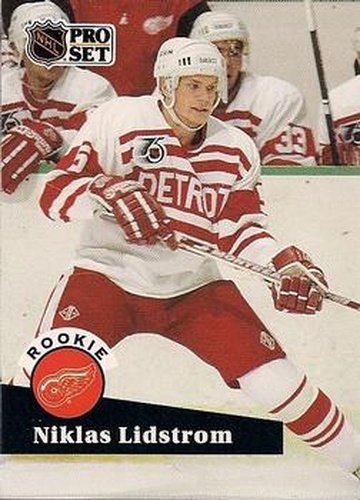 #531 Nicklas Lidstrom - 1991-92 Pro Set Hockey