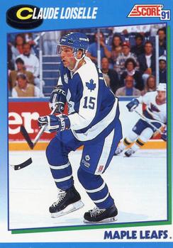 #532 Claude Loiselle - Toronto Maple Leafs - 1991-92 Score Canadian Hockey