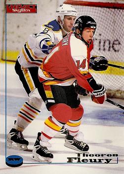 #13 Theoren Fleury - Calgary Flames - 1996-97 SkyBox Impact Hockey