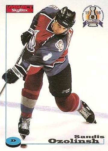 #26 Sandis Ozolinsh - Colorado Avalanche - 1996-97 SkyBox Impact Hockey