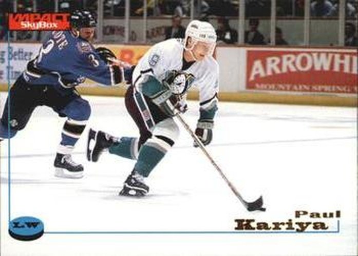 #2 Paul Kariya - Anaheim Mighty Ducks - 1996-97 SkyBox Impact Hockey