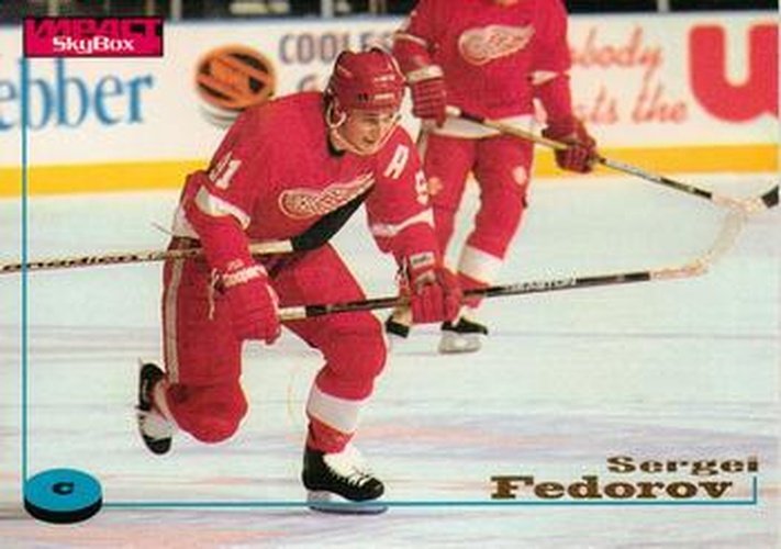 #34 Sergei Fedorov - Detroit Red Wings - 1996-97 SkyBox Impact Hockey