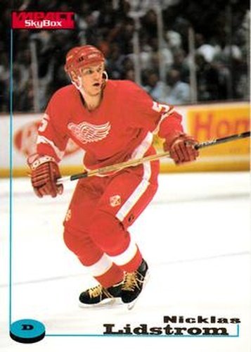 #37 Nicklas Lidstrom - Detroit Red Wings - 1996-97 SkyBox Impact Hockey