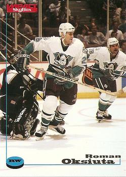 #3 Roman Oksiuta - Anaheim Mighty Ducks - 1996-97 SkyBox Impact Hockey