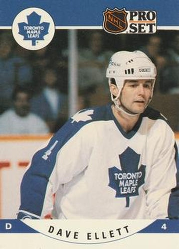 #532 Dave Ellett - Toronto Maple Leafs - 1990-91 Pro Set Hockey
