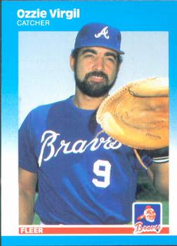 #532 Ozzie Virgil - Atlanta Braves - 1987 Fleer Baseball