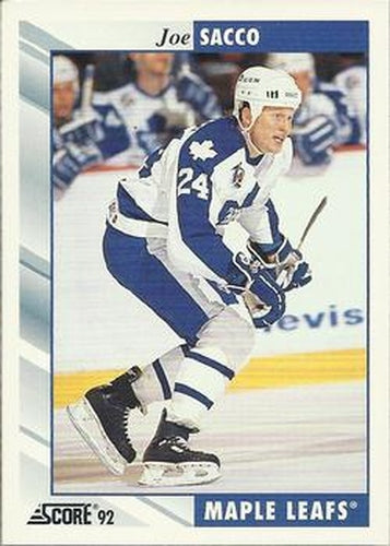 #532 Joe Sacco - Toronto Maple Leafs - 1992-93 Score USA Hockey