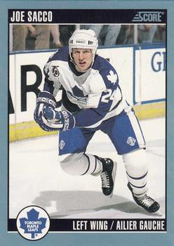 #532 Joe Sacco - Toronto Maple Leafs - 1992-93 Score Canadian Hockey