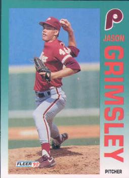 #532 Jason Grimsley - Philadelphia Phillies - 1992 Fleer Baseball