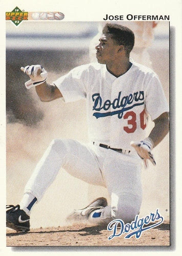#532 Jose Offerman - Los Angeles Dodgers - 1992 Upper Deck Baseball