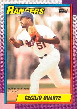 #532 Cecilio Guante - Cleveland Indians - 1990 O-Pee-Chee Baseball