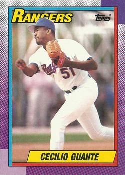 #532 Cecilio Guante - Texas Rangers - 1990 Topps Baseball