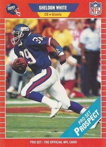 #532 Sheldon White - New York Giants - 1989 Pro Set Football