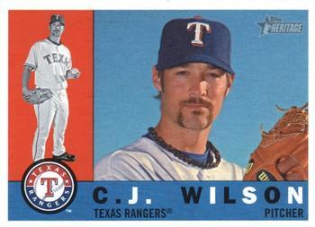 #532 C.J. Wilson - Texas Rangers - 2009 Topps Heritage Baseball