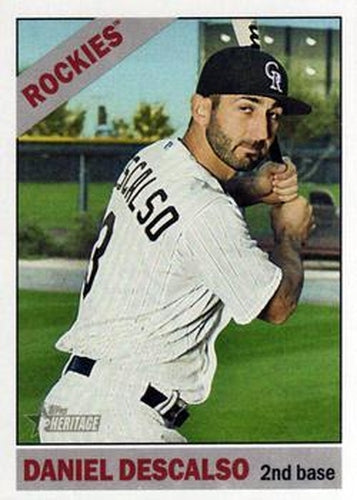 #532 Daniel Descalso - Colorado Rockies - 2015 Topps Heritage Baseball