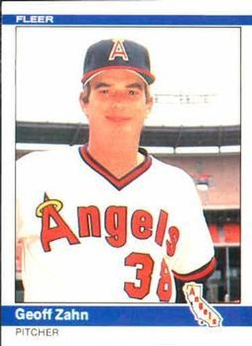 #532 Geoff Zahn - California Angels - 1984 Fleer Baseball