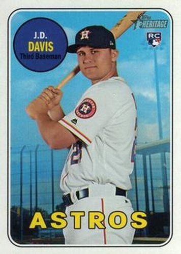 #532 J.D. Davis - Houston Astros - 2018 Topps Heritage Baseball