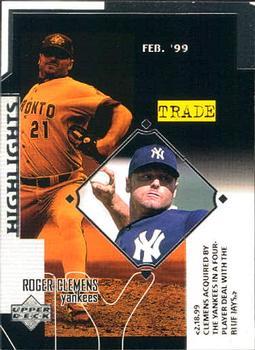 #532 Roger Clemens - New York Yankees - 1999 Upper Deck Baseball
