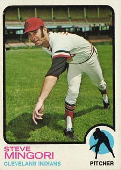 #532 Steve Mingori - Cleveland Indians - 1973 Topps Baseball
