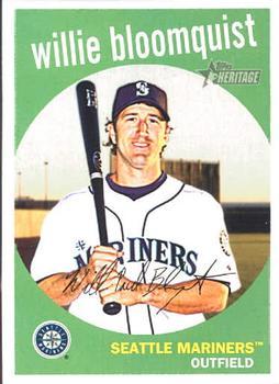 #532 Willie Bloomquist - Seattle Mariners - 2008 Topps Heritage Baseball