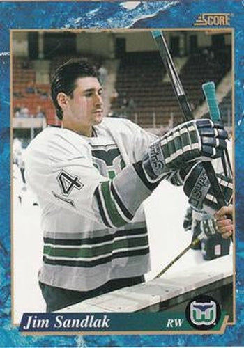 #532 Jim Sandlak - Hartford Whalers - 1993-94 Score Canadian Hockey