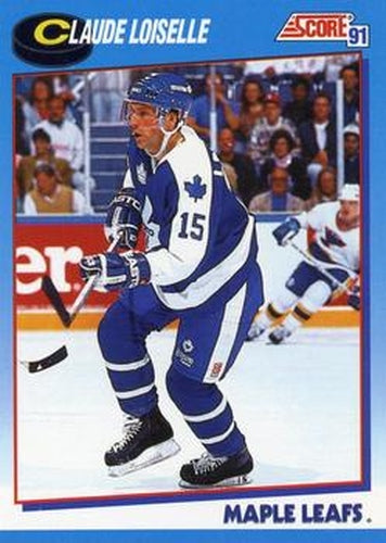 #532 Claude Loiselle - Toronto Maple Leafs - 1991-92 Score Canadian Bilingual Hockey