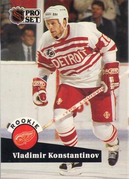 #533 Vladimir Konstantinov - 1991-92 Pro Set Hockey