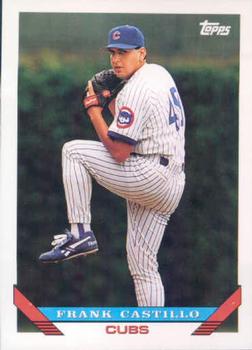 #533 Frank Castillo - Chicago Cubs - 1993 Topps Baseball