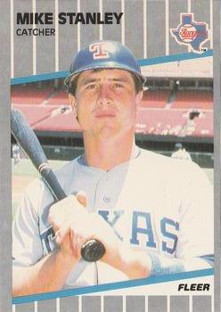 #533 Mike Stanley - Texas Rangers - 1989 Fleer Baseball