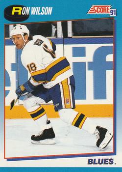 #533 Ron Wilson - St. Louis Blues - 1991-92 Score Canadian Bilingual Hockey
