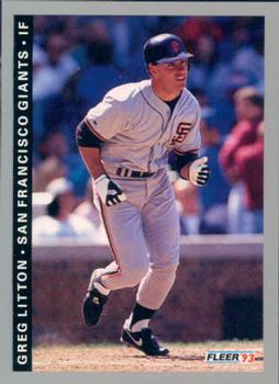 #533 Greg Litton - San Francisco Giants - 1993 Fleer Baseball