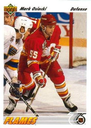 #533 Mark Osiecki - Calgary Flames - 1991-92 Upper Deck Hockey