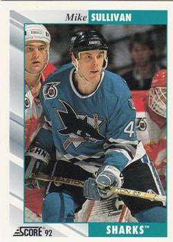 #533 Mike Sullivan - San Jose Sharks - 1992-93 Score USA Hockey