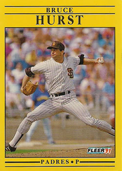 #533 Bruce Hurst - San Diego Padres - 1991 Fleer Baseball